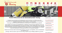 Desktop Screenshot of feuerwehr-toenning.de