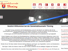 Tablet Screenshot of feuerwehr-toenning.de